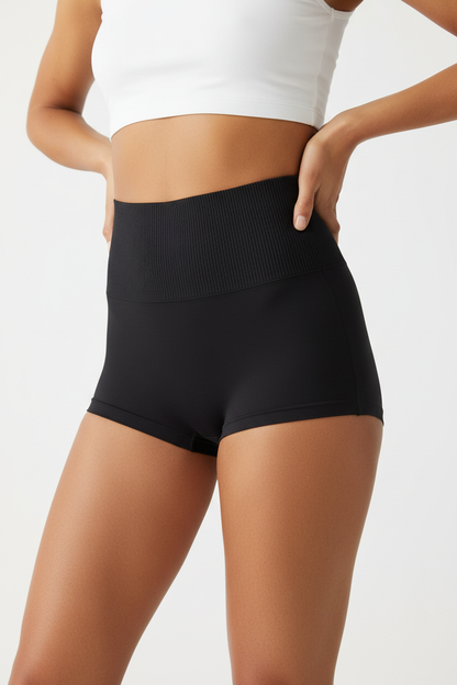 Angel Flow High-Waist Menstrual Panty - Black front view