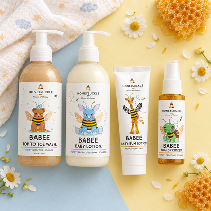 Babee Gift Set flat lay of all four products