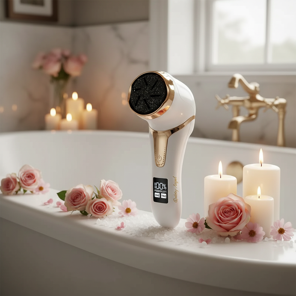 Electric Callus Remover lifestyle spa bath scene