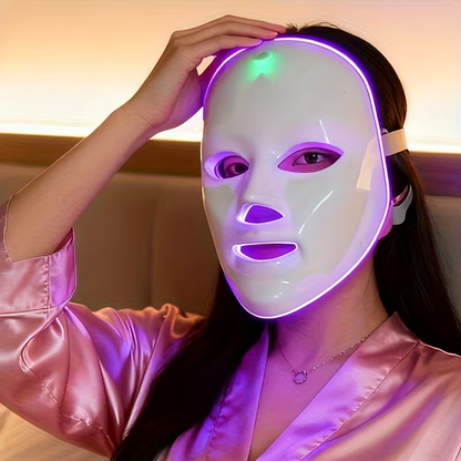 LED face mask side view