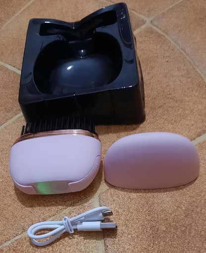 Mini hair straightener comb lifestyle