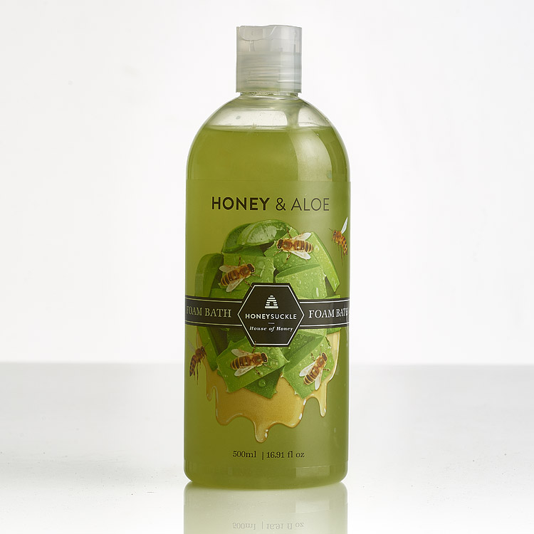 Honeysuckle Honey & Aloe Foam Bath 500ml bottle