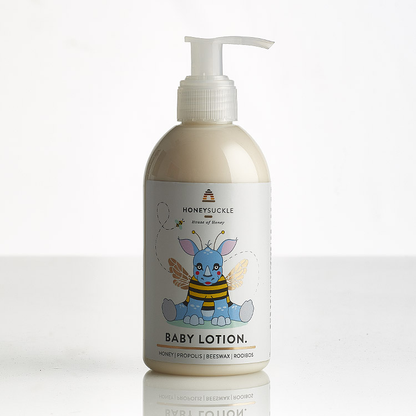 Honeysuckle Babee Baby Lotion 250ml with honey, propolis, beeswax and rooibos