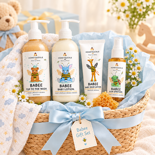 Babee Gift Set presented as a premium gift basket