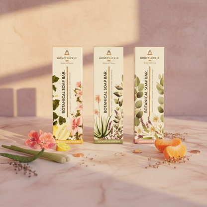 Honeysuckle Botanical Soap Bar all 4 variants