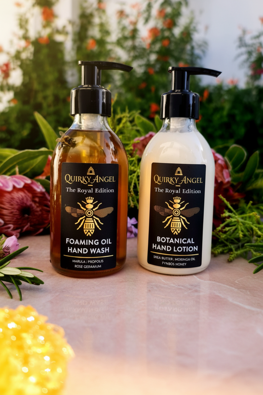 Honeysuckle Foaming Oil Wash and Botanical Hand Lotion hero shot