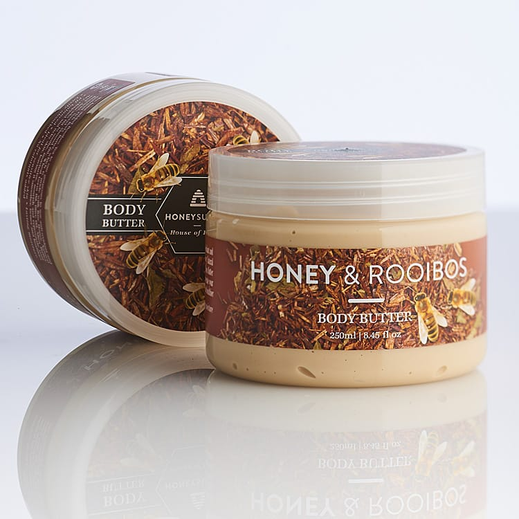 Honeysuckle Honey & Rooibos Body Butter 250ml tub