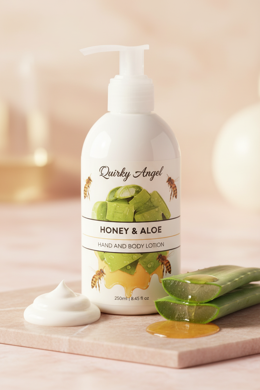 Honeysuckle Honey & Aloe Body Lotion close-up texture shot